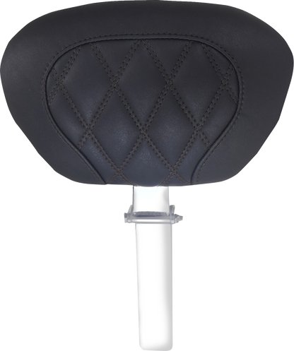 Mustang Super Tour Diamond Stitch Driver Backrest fits 2008-2025 Harley Touring