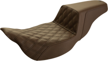 Saddlemen Brown Step-Up Extended Reach Seat for 2008-2025 Harley Touring FLHX