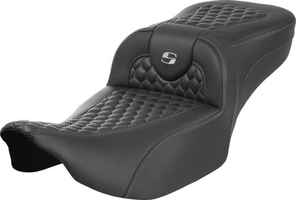 Saddlemen Roadsofa Silver Honeycomb Extended Gel Seat for 2023-25 Harley Touring