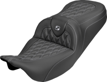 Saddlemen Roadsofa Silver Lattice Carbon Gel Seat fits 2008-2025 Harley Touring