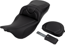 Saddlemen Roadsofa Carbon Fiber Extended Seat w/ Backrest 2008-25 Harley Touring