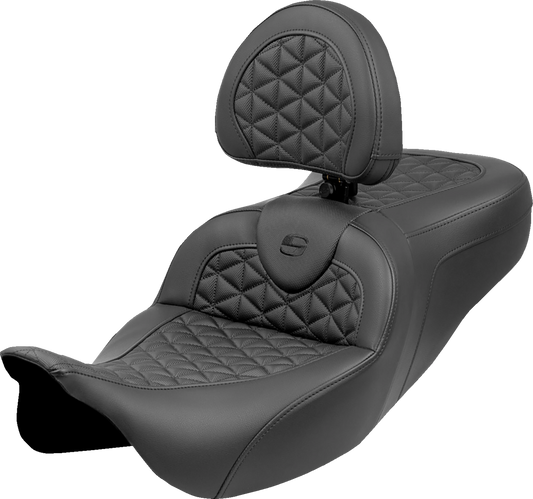 Saddlemen Roadsofa Tri Gripper Extended Seat for 2008-2025 Harley Touring FLHX