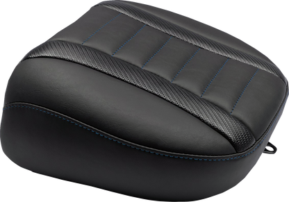 Mustang Deluxe Touring Passenger Blue Seat for 2023-26 Harley Road Street Glide