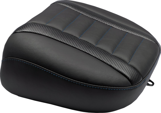 Mustang Deluxe Touring Passenger Blue Seat for 2023-25 Harley Road Street Glide