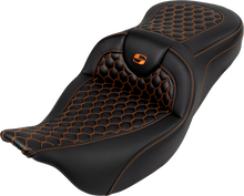 Saddlemen Roadsofa Orange Honeycomb Gelcore Seat fits 2008-2025 Harley Touring