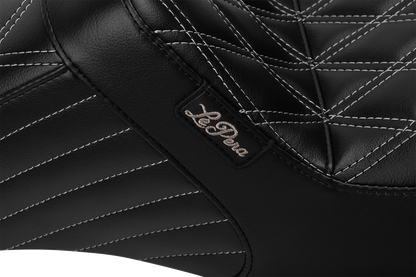 Le Pera Tailwhip Gray Diamond Stitch Seat fits 2023-2025 Harley Touring FLTR