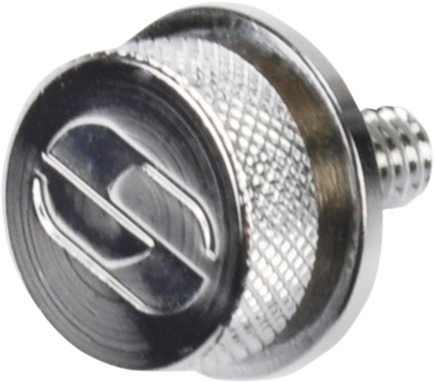 Saddlemen Single Silver 1/4"-20 Rear Motorcycle Seat Mounting Knob Bolt Screw