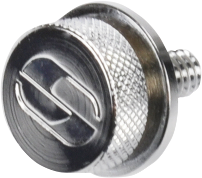 Saddlemen Single Silver 1/4"-20 Rear Motorcycle Seat Mounting Knob Bolt Screw