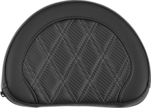 Saddlemen Contour Gray Carbon Lattice Stitch Sissy Bar Backrest Pad for Harley