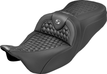 Saddlemen Roadsofa Gray Honeycomb Stitch Gel Seat fits 2008-2025 Harley Touring