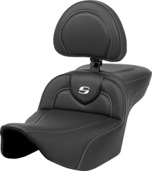 Saddlemen Roadsofa Extended Reach Seat w/ Backrest for 2023-2026 Harley Touring