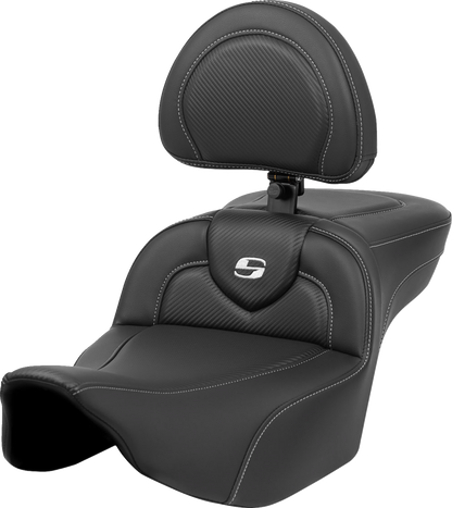 Saddlemen Roadsofa Extended Reach Seat w/ Backrest for 2023-2026 Harley Touring