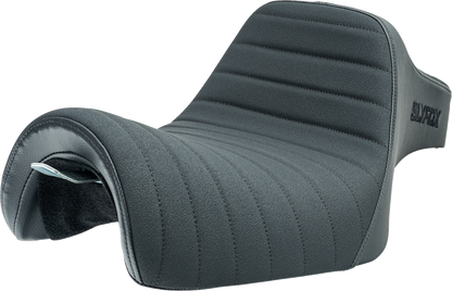 Slyfox Highnoon Black Classic Stitch 2 Up Seat for 2004-2022 Harley Sportster