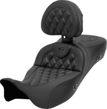 Saddlemen Roadsofa Lattice Heated Extended Seat & Backrest 08-25 Harley Touring