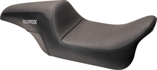 Slyfox Smooth Carbon Fiber Seat fits 2008-2024 Harley Electra Road Street Glide