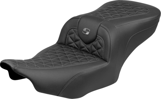 Saddlemen Roadsofa Gray Tri Gripper Seat for 2023-2025 Harley Road Street Glide