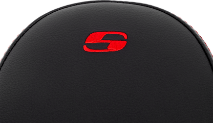 Saddlemen Step-Up Red Lattice Stitch Gelcore Seat for 2008-2024 Harley Touring