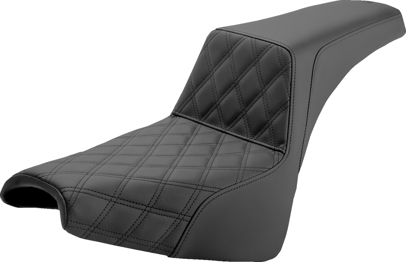 Saddlemen Step-Up Lattice Stitch Seat fits 2018-2025 Harley Softail FXBB FXST