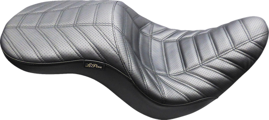 Le Pera Maverick Track Pleated Seat fits 2018-2026 Harley Softail Low Rider