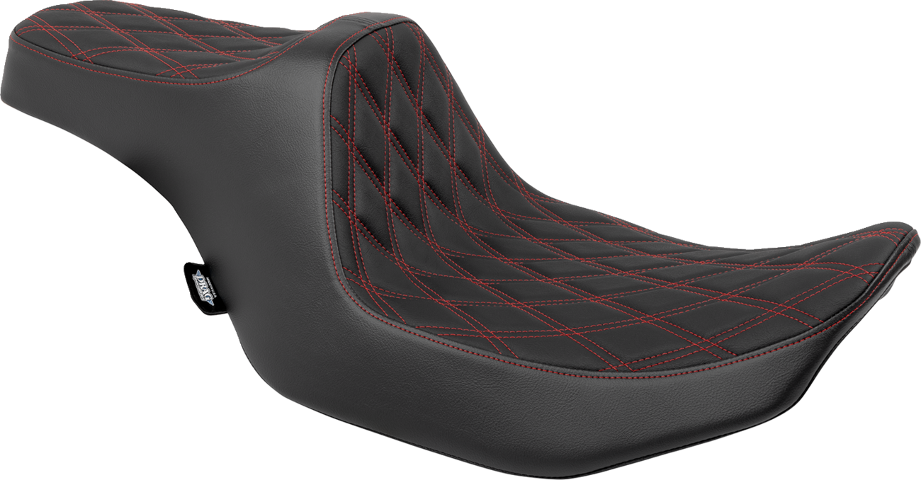 Drag Specialties Predator III Red Stitch Seat 2023-2025 Harley Street Road Glide