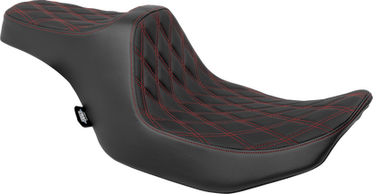 Drag Specialties Predator III Red Stitch Seat 2023-2025 Harley Street Road Glide