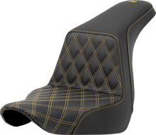 Saddlemen Step Up Gold Lattice Gel Seat for 2018-26 Harley Low Rider Sport Glide