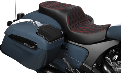 Drag Specialties Freedom Red Diamond Seat fits 20-25 Indian Challenger Chieftain