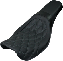 Danny Gray Weekday IST Gray Diamond Stitch Seat fits 2006-2017 Harley Dyna FXD