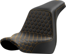 Saddlemen Step Up Gold Honeycomb Gel Seat for 2018-2026 Harley Softail FXLR FLSB