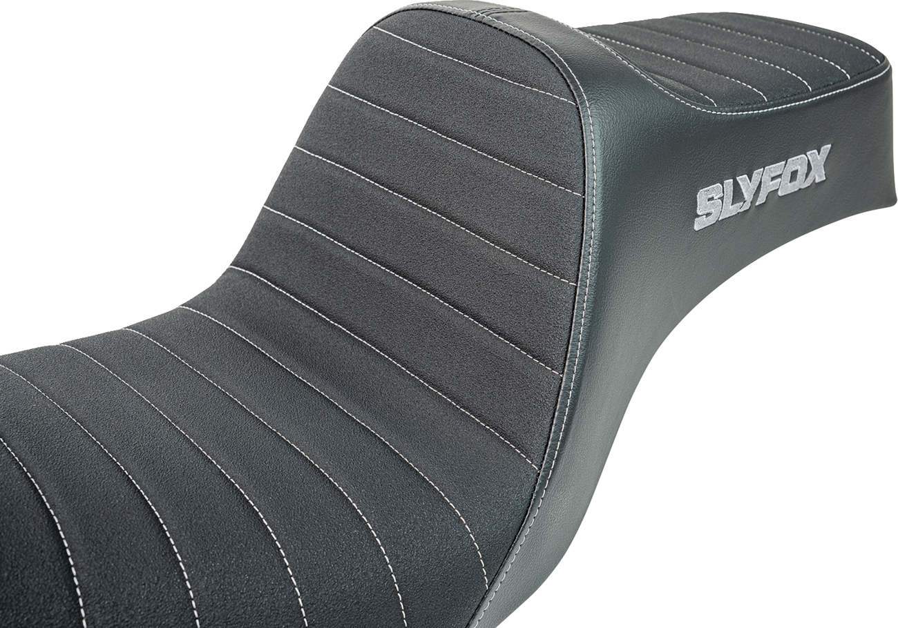 Slyfox Highnoon Classic Stitch Seat for 2012-16 Harley Low Rider Street Bob Dyna