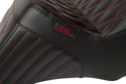Le Pera Tailwhip Red Diamond Seat fits 2023-2025 Harley Road Street Glide CVO