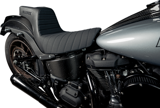 Slyfox Highnoon Classic Stitch Seat fits 2018-2025 Harley Softail Low Rider FLSB
