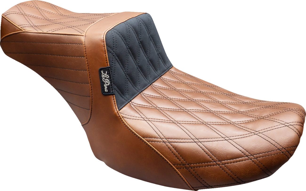 Le Pera Tailwhip Brown Diamond Grip Seat fits 2023-2025 Harley Street Road Glide