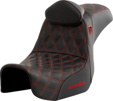 Saddlemen SDC Pro Series Red Lattice Seat & Backrest fits 2006-2017 Harley Dyna