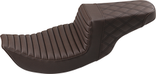 Saddlemen Brown Step Up Gel Seat for 1997-2007 Harley Road King Street Glide