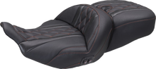Mustang Super Tour Red Diamond Heated Seat for 2023-26 Harley Road Street Glide
