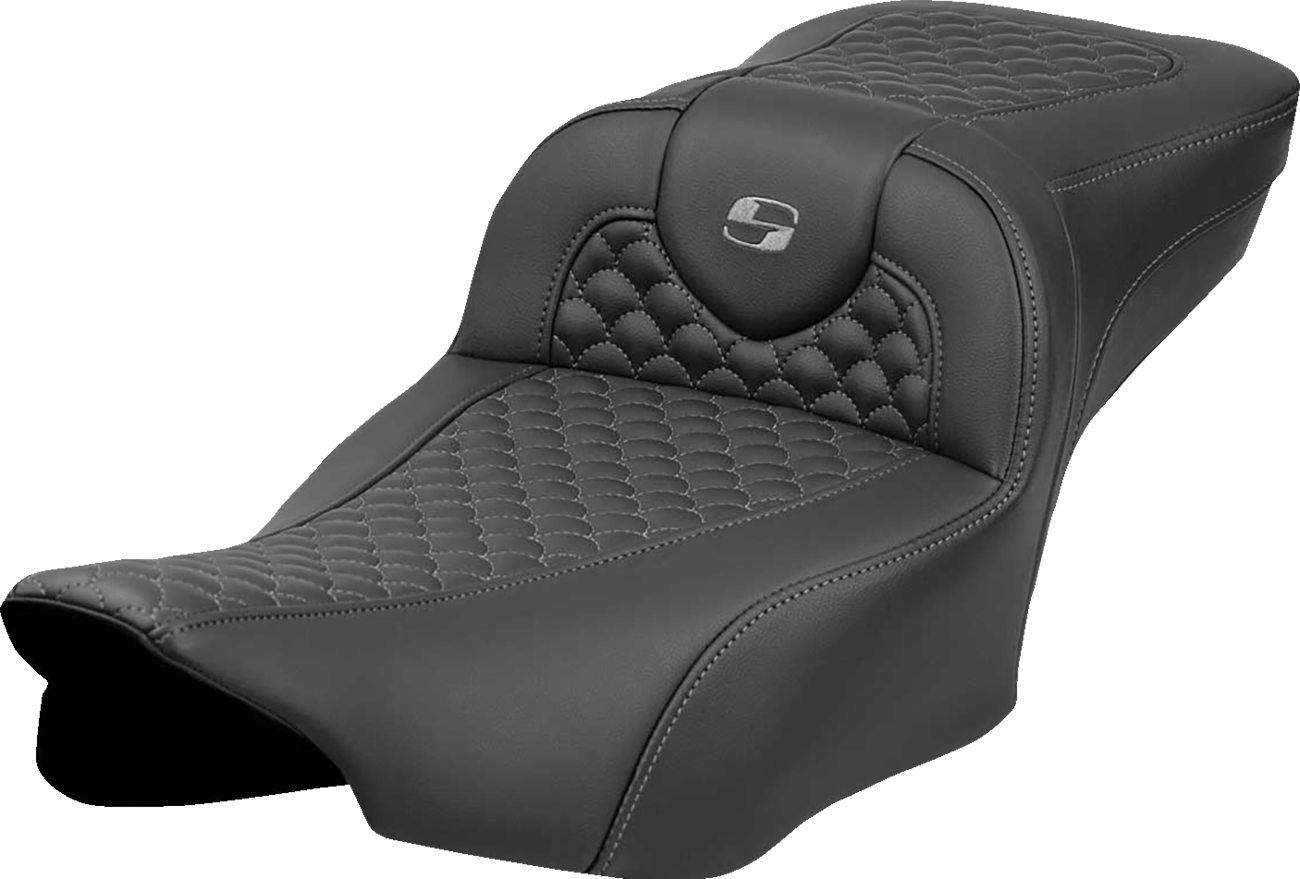 Saddlemen Extended Reach Roadsofa Gray Stitch Seat fits 2023-2025 Harley Touring