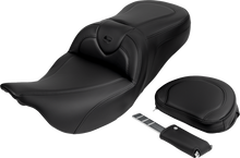 Saddlemen Roadsofa Carbon Fiber Gel Seat & Backrest for 2008-2025 Harley Touring