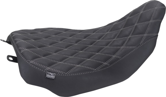 Mustang Runaround Gray Diamond Solo Seat fits 2023-2026 Harley Road Street Glide