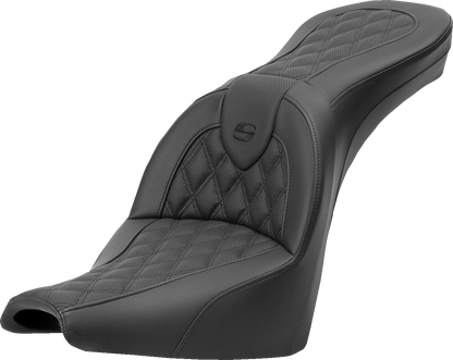 Saddlemen Roadsofa Gel Seat Lattice Stitch for 2018-25 Harley Softail Street Bob