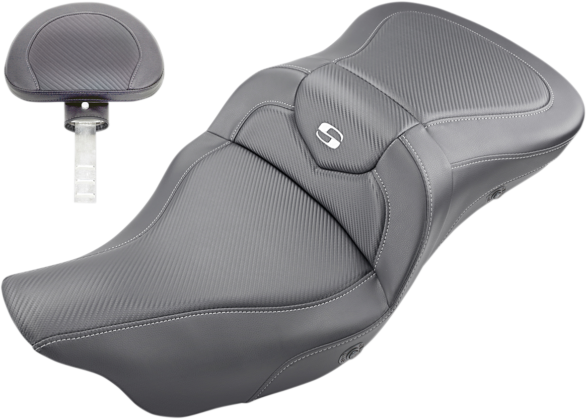 Saddlemen Extended Reach Heated Roadsofa Seat fits 2008-2024 Harley Touring
