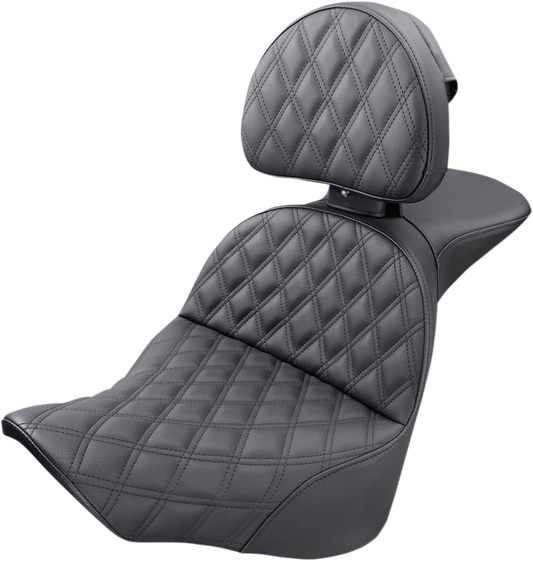 Saddlemen Explorer Lattice Seat & Backrest 2018-2025 Harley Softail FLFB FXBR