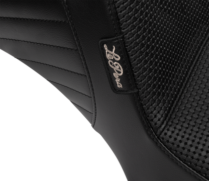 Le Pera Kickflip Basketweave Daddy Long Legs Seat for 2023-2025 Harley Touring