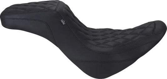 Mustang Squareback Diamond Stitch Seat fits 2018-2026 Harley Softail Low Rider