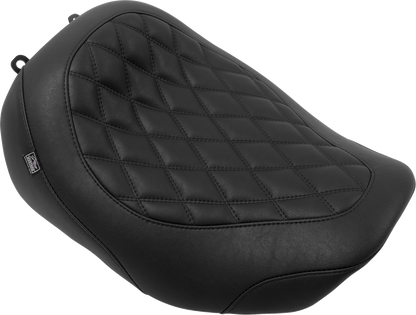Mustang Wide Tripper Diamond Solo Seat fits 2023-2025 Harley Road Street Glide