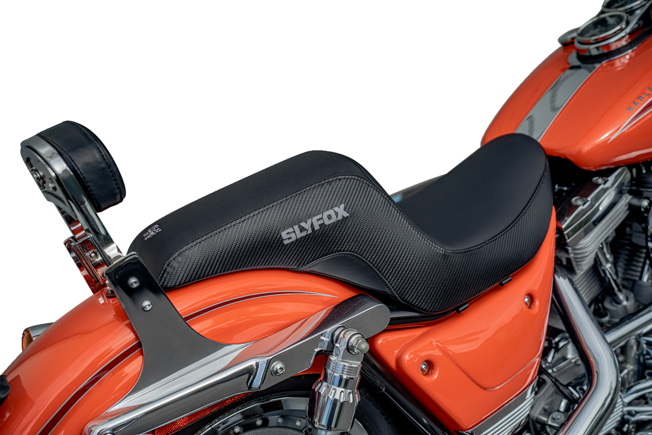 Slyfox Drifter Carbon Fiber Seat fits 1982-2000 Harley Low Rider FXR FXRS FXRC