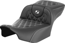 Saddlemen Roadsofa White Lattice Extended Gel Seat fits 2023-2026 Harley Touring