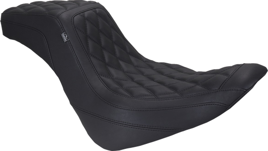 Mustang Squareback Diamond Stitch Seat fits 2018-2026 Harley Softail Low Rider