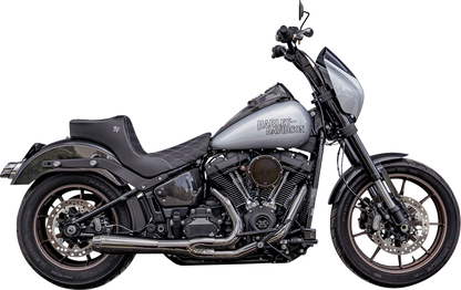 Slyfox Chariot Silver Diamond Seat fits 2018-2026 Harley Softail Low Rider FXLR