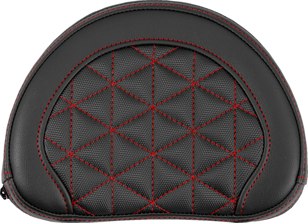 Saddlemen Contour Red Tri Gripper Stitch Sissy Bar Backrest Pad for Harley